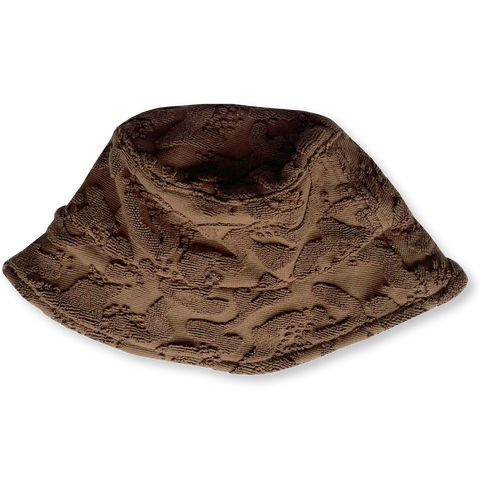 Splash Terry Bucket Hat- Chocolate