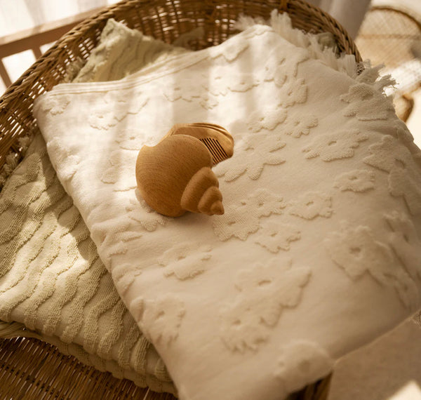 Baby Hooded Towel- Petal